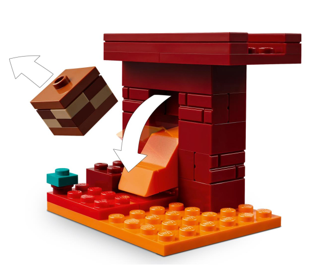 LEGO Minecraft 21266 Bitwa na moście Netheru - 1283659 - zdjęcie 15